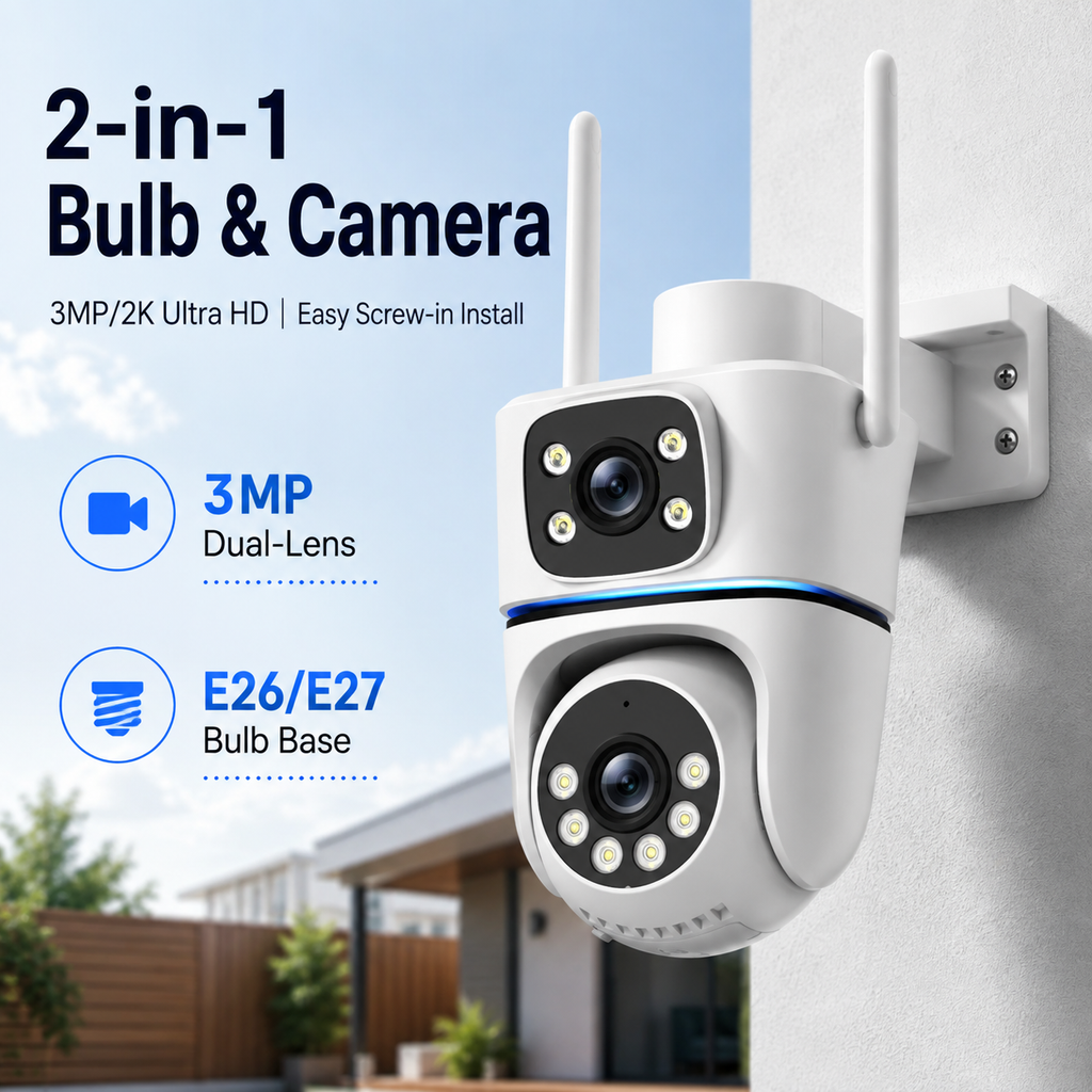 YOOSEE HPC04 2K Dual-Lens PTZ Outdoor Security Camera